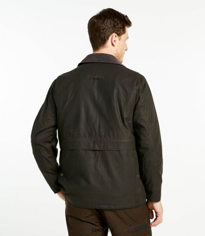 L.L.Bean x Double L Heren Hooglandjas van gewaxt katoen esdoorn bruin uitrusting voor buiten VT064952