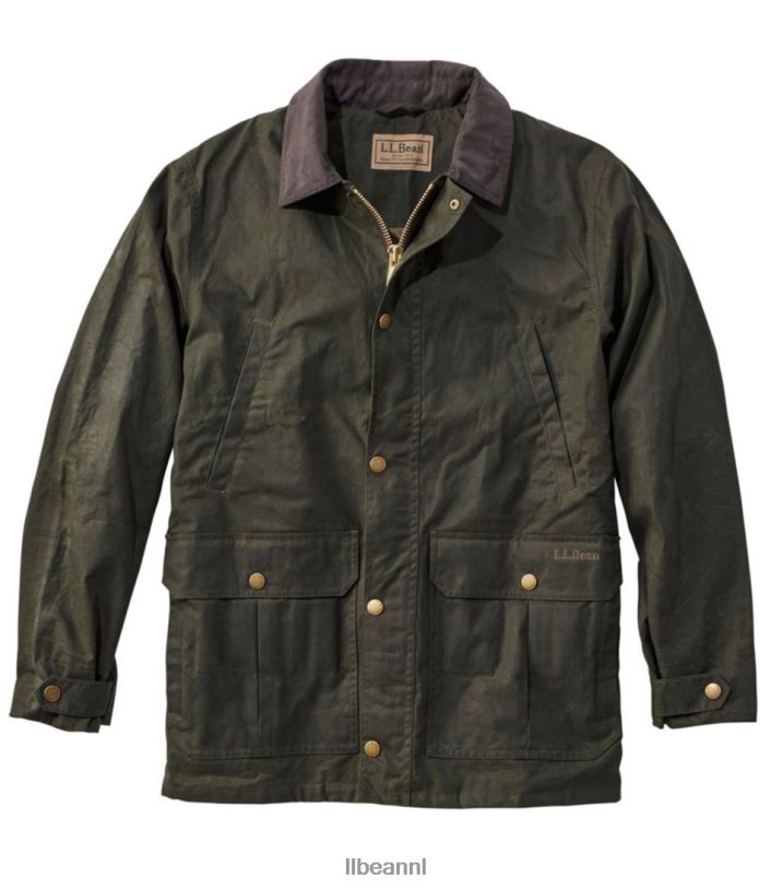 L.L.Bean x Double L Heren Hooglandjas van gewaxt katoen loden uitrusting voor buiten VT0643703