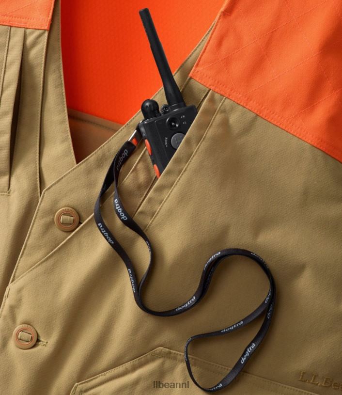 L.L.Bean x Double L Heren hooglandjagersvest donker kaki/jager oranje uitrusting voor buiten VT0641978