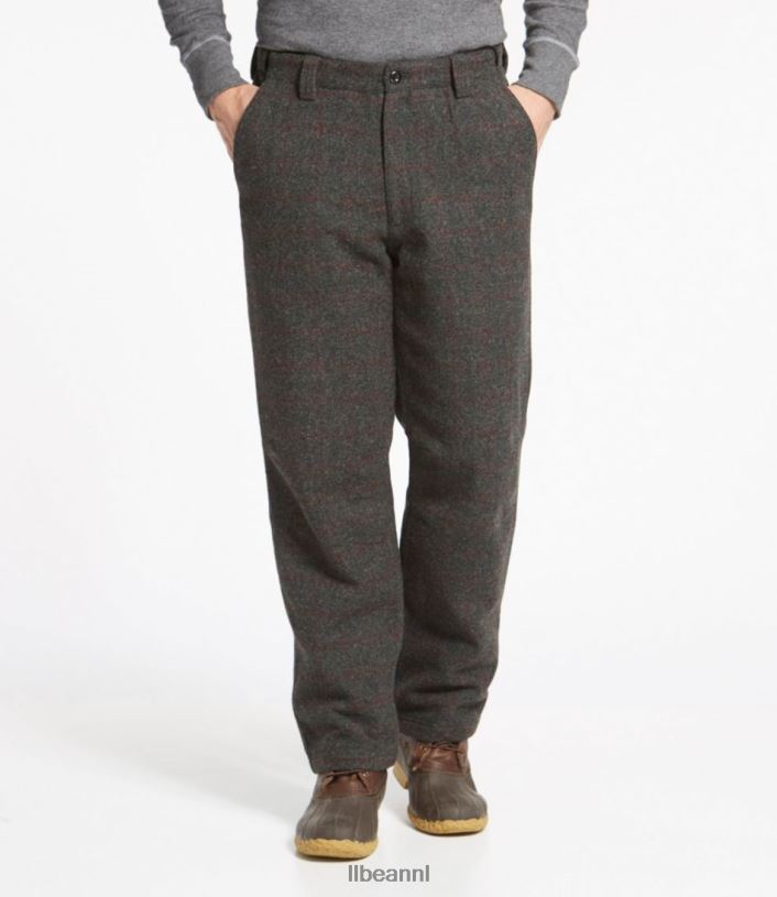L.L.Bean Heren Maine Guide wollen broek met primaloft malone uitrusting voor buiten VT064805
