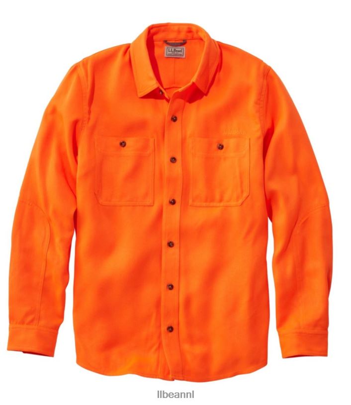 L.L.Bean x Double L Heren veld shirt jager oranje uitrusting voor buiten VT0641966