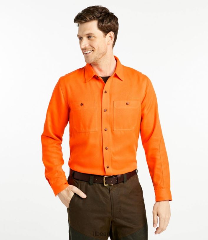 L.L.Bean x Double L Heren veld shirt jager oranje uitrusting voor buiten VT0641966