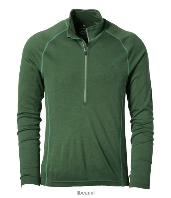 L.L.Bean Heren cresta middelzware 250 top met kwartrits regenwoud kleding VT0646619