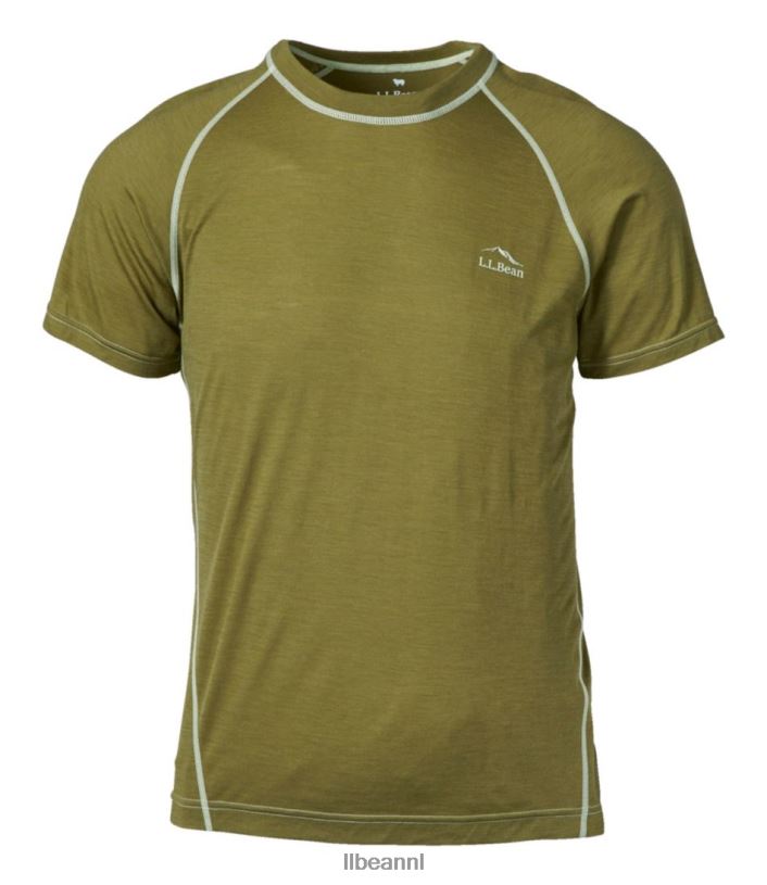 L.L.Bean Heren cresta ultralichte 150 crewtop bos salie kleding VT0643568