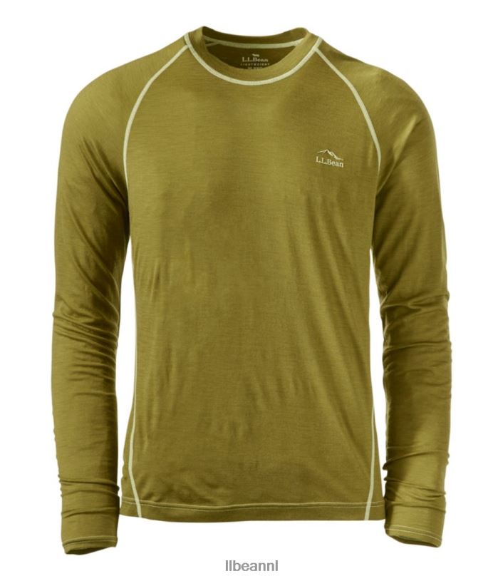 L.L.Bean Heren cresta ultralichte 150 crewtop bos salie kleding VT0645032