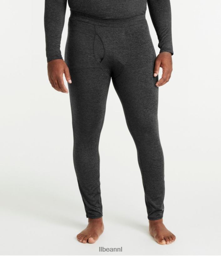 L.L.Bean Heren eenvoudige zachte basislaag donkerzwarte heide kleding VT0643466