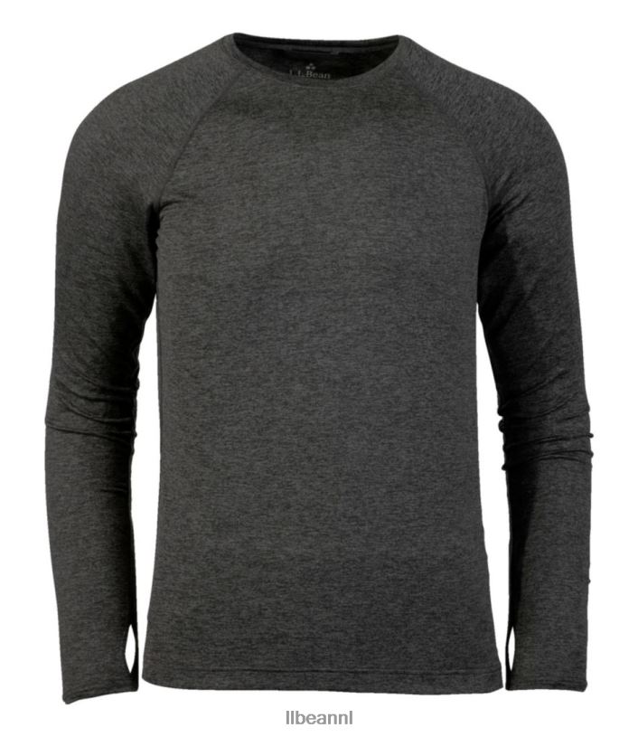 L.L.Bean Heren eenvoudige zachte basislaag donkerzwarte heide kleding VT0643571