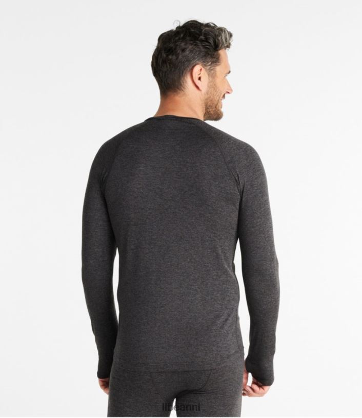 L.L.Bean Heren eenvoudige zachte basislaag donkerzwarte heide kleding VT0643571
