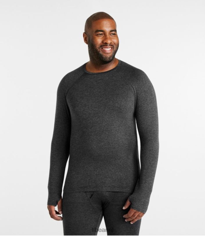 L.L.Bean Heren eenvoudige zachte basislaag donkerzwarte heide kleding VT0643571