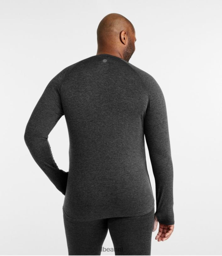 L.L.Bean Heren eenvoudige zachte basislaag donkerzwarte heide kleding VT0643571