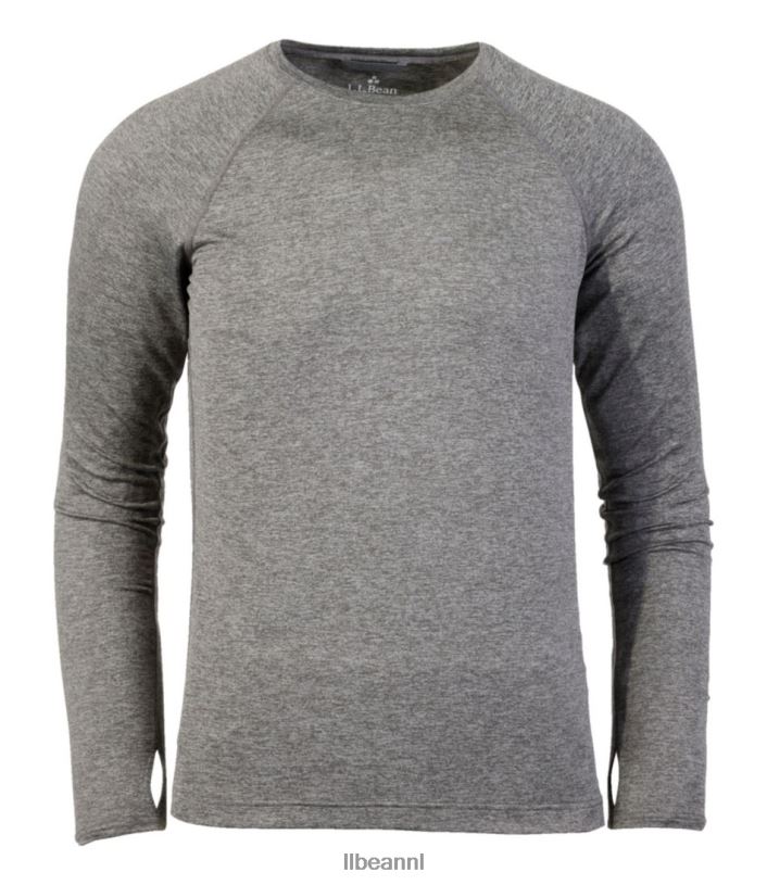 L.L.Bean Heren eenvoudige zachte basislaag grafiet heide kleding VT064781