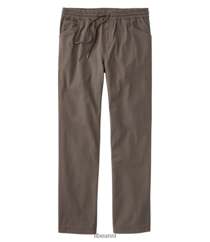 L.L.Bean Heren Beanflex canvas broek donkere sintel kleding VT0646973