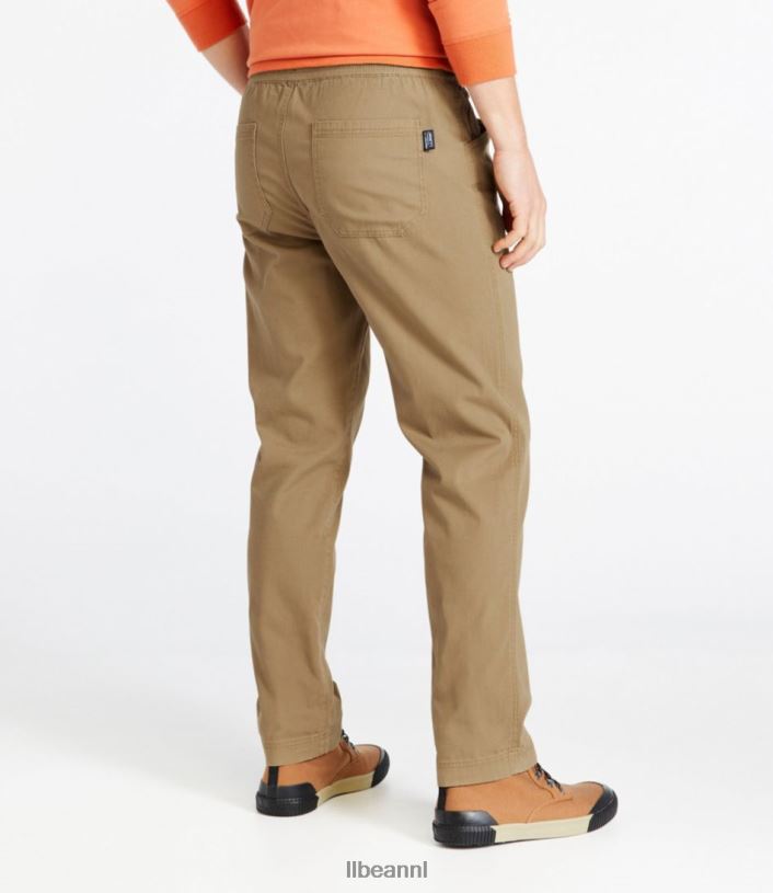 L.L.Bean Heren Beanflex canvas broek donkere sintel kleding VT0646973