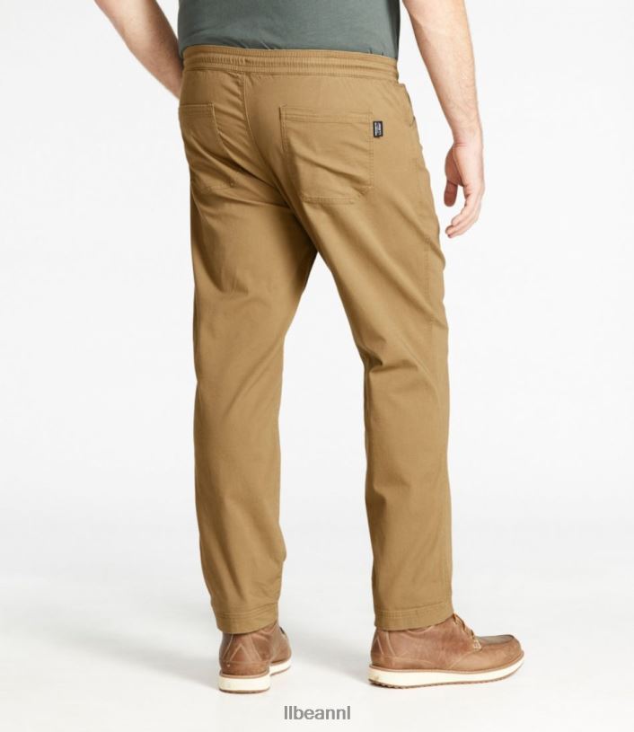 L.L.Bean Heren Beanflex canvas broek donkere sintel kleding VT0646973