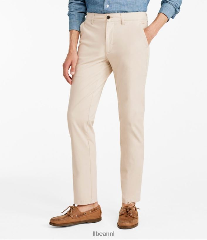 L.L.Bean Heren Onderhoudsvriendelijke stretchchino katahdin kaki kleding VT0643082