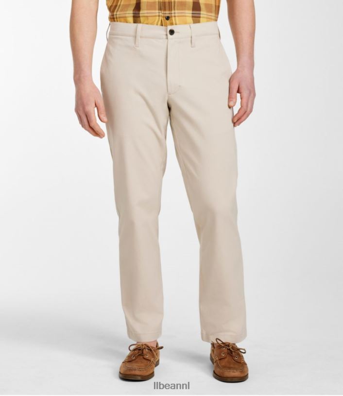 L.L.Bean Heren Onderhoudsvriendelijke stretchchino steengroeve grijs kleding VT0645839