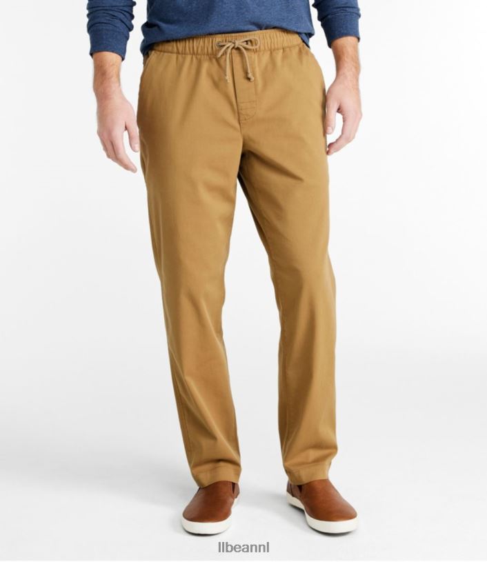 L.L.Bean Heren comfortabele stretch dockbroek antieke olijf kleding VT0645812