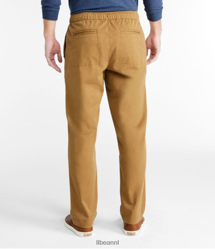 L.L.Bean Heren comfortabele stretch dockbroek antieke olijf kleding VT0645812