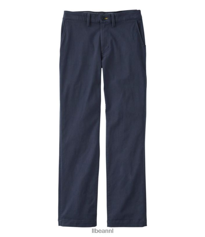 L.L.Bean Heren comfortabele stretchchinobroek koolstof marine kleding VT0645824