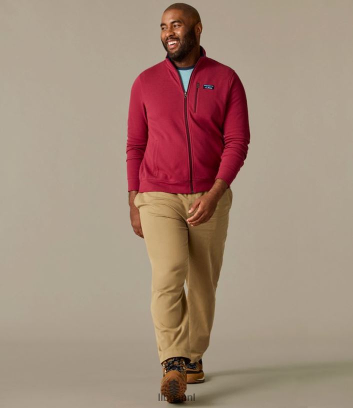 L.L.Bean Heren comfortabele stretchchinobroek koolstof marine kleding VT0645824