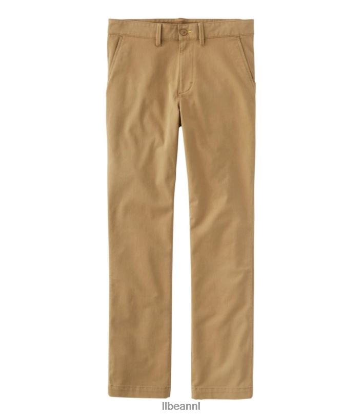 L.L.Bean Heren comfortabele stretchchinobroek okkernoot kleding VT0643184