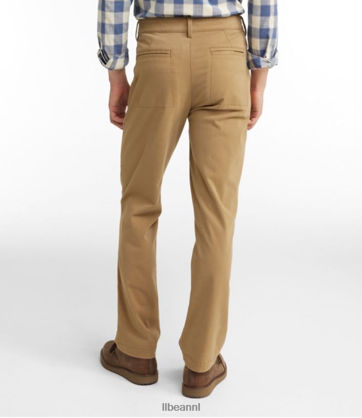 L.L.Bean Heren comfortabele stretchchinobroek steenkool kleding VT0644786