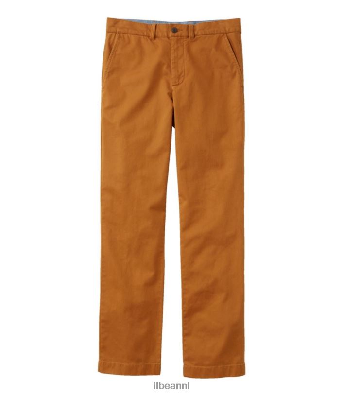L.L.Bean Heren lakewashed stretchkaki bronzen klei kleding VT0643502