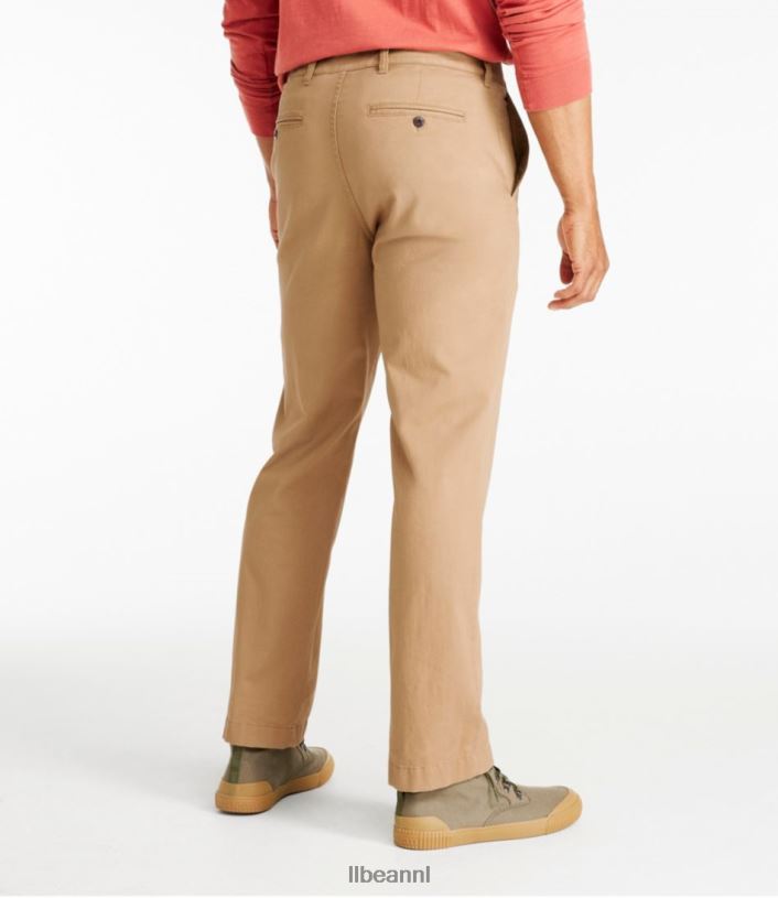 L.L.Bean Heren lakewashed stretchkaki bronzen klei kleding VT0643502