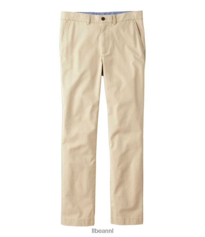 L.L.Bean Heren meergewassen stretch s khaki kleding VT0644843