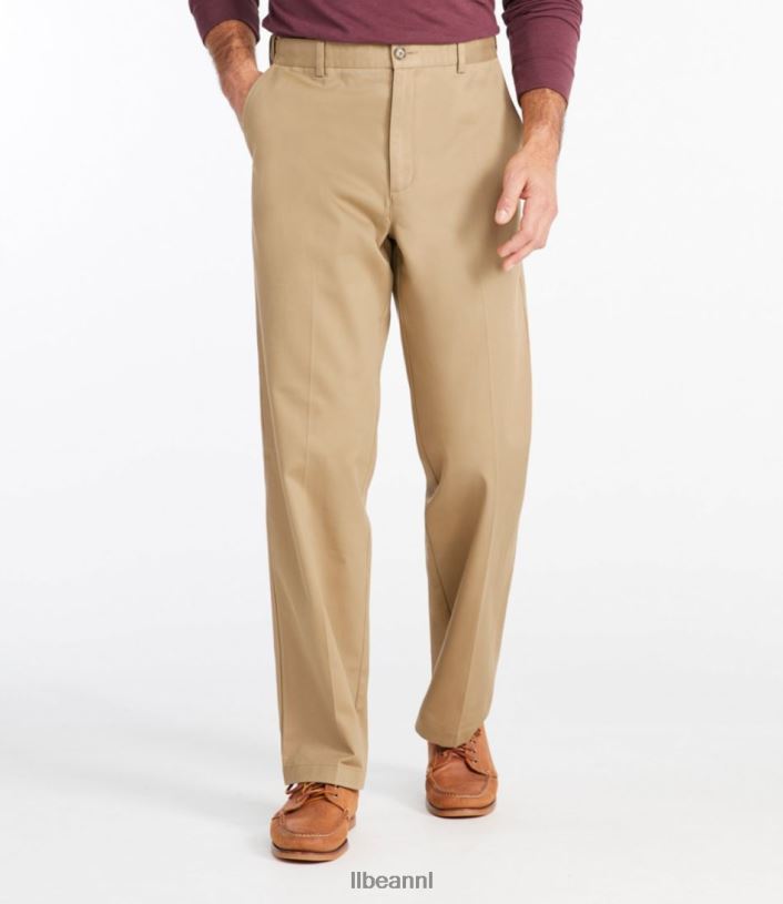 L.L.Bean x Double L Heren kreukvrije chino koolstof marine kleding VT0643484
