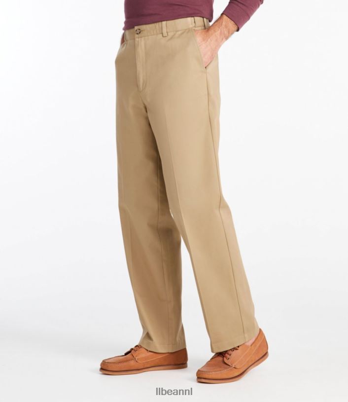 L.L.Bean x Double L Heren kreukvrije chino koolstof marine kleding VT0643484