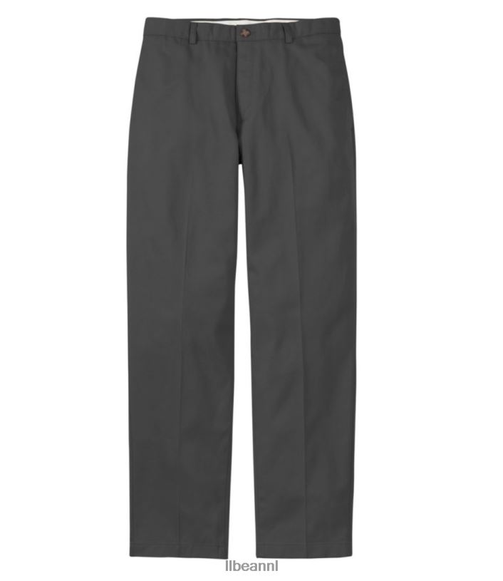 L.L.Bean x Double L Heren kreukvrije chino schalie grijs kleding VT0644999