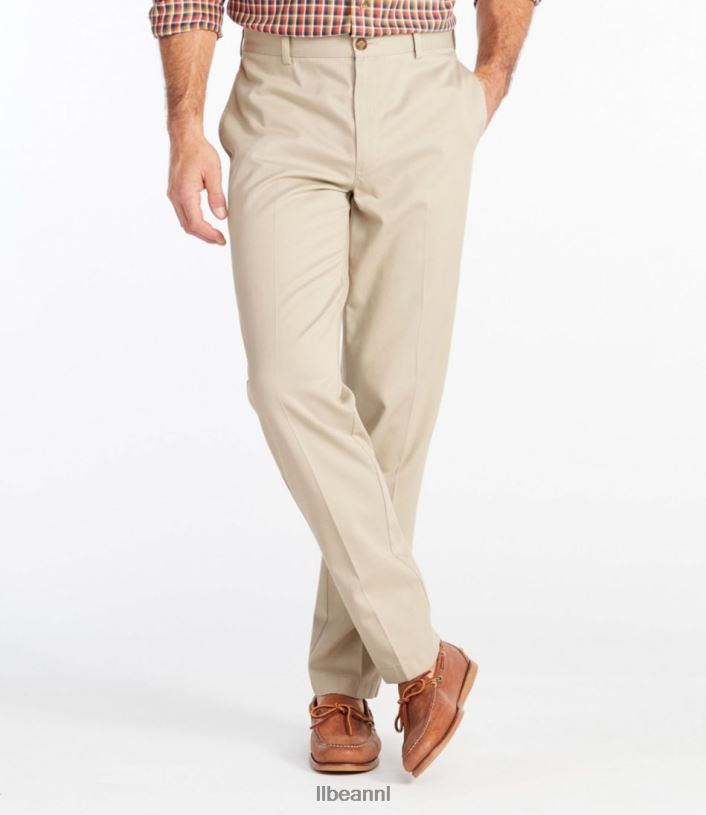 L.L.Bean x Double L Heren kreukvrije chino steengroeve grijs kleding VT0645974