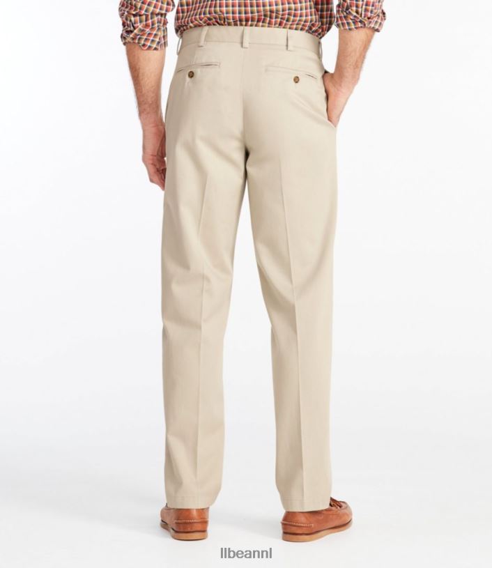 L.L.Bean x Double L Heren kreukvrije chino steengroeve grijs kleding VT0645974