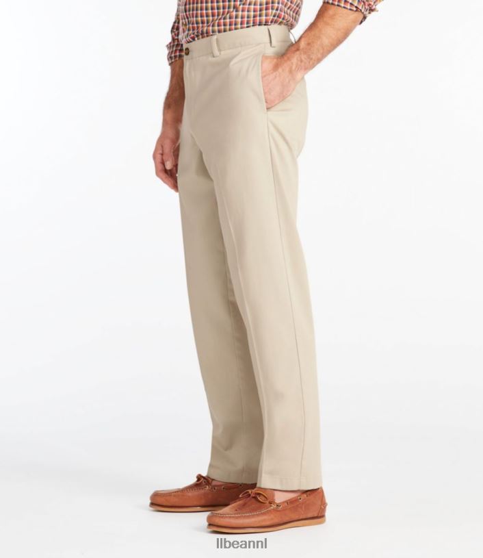 L.L.Bean x Double L Heren kreukvrije chino steengroeve grijs kleding VT0645974