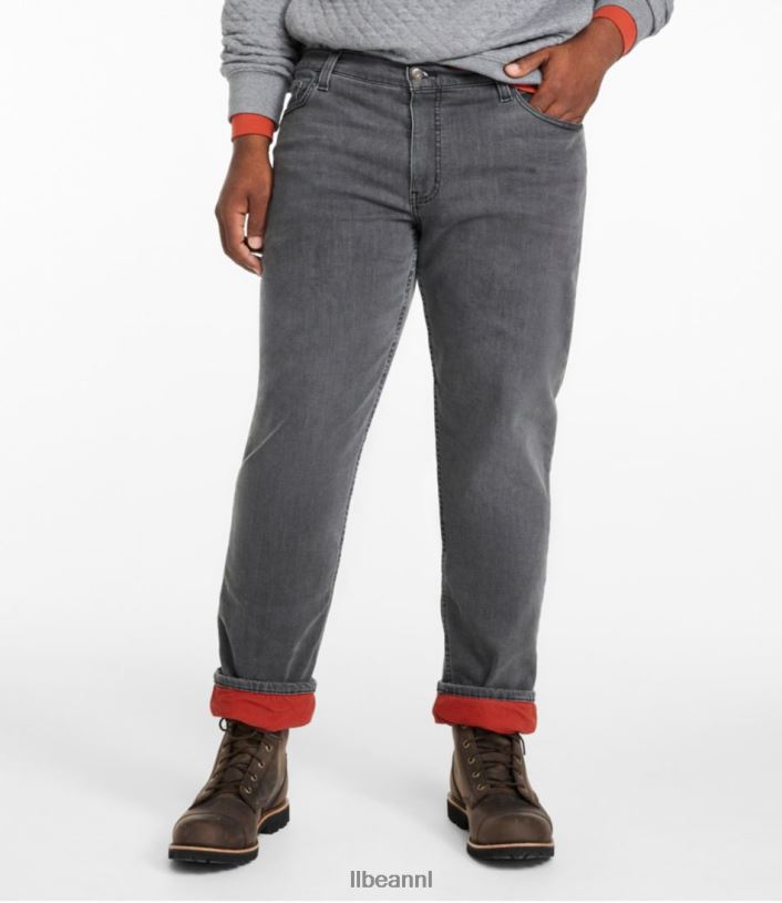 L.L.Bean Heren Beanflex-jeans grijze wassing kleding VT0643049