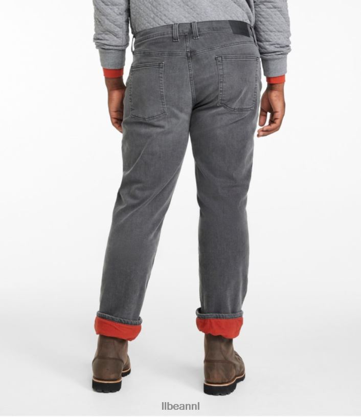 L.L.Bean Heren Beanflex-jeans grijze wassing kleding VT0643049