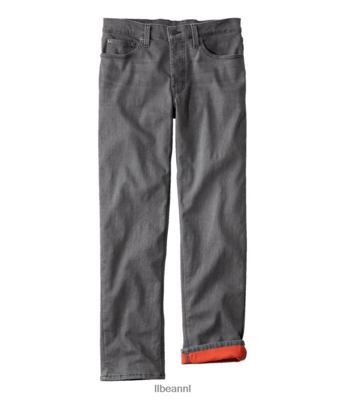 L.L.Bean Heren Beanflex-jeans grijze wassing kleding VT0643049