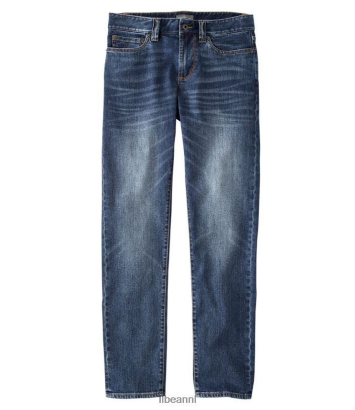 L.L.Bean Heren kenmerkende five-pocket-jeans met stretch Diepblauw kleding VT0645026