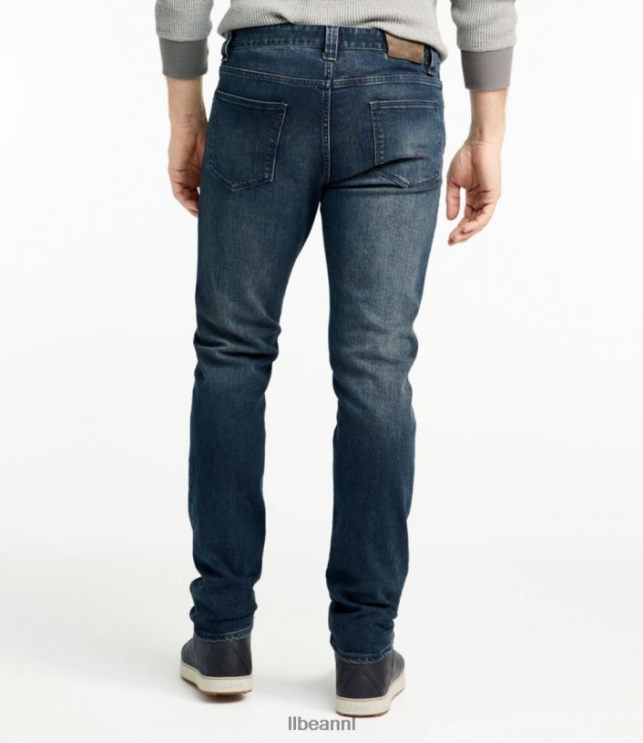 L.L.Bean Heren kenmerkende five-pocket-jeans met stretch Diepblauw kleding VT0645026