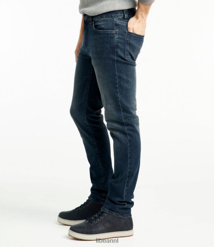 L.L.Bean Heren kenmerkende five-pocket-jeans met stretch Diepblauw kleding VT0645026
