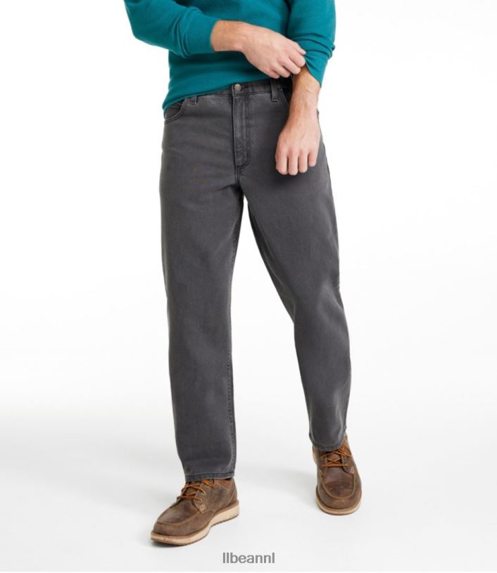 L.L.Bean x Double L Heren jeans grijze wassing kleding VT0645977