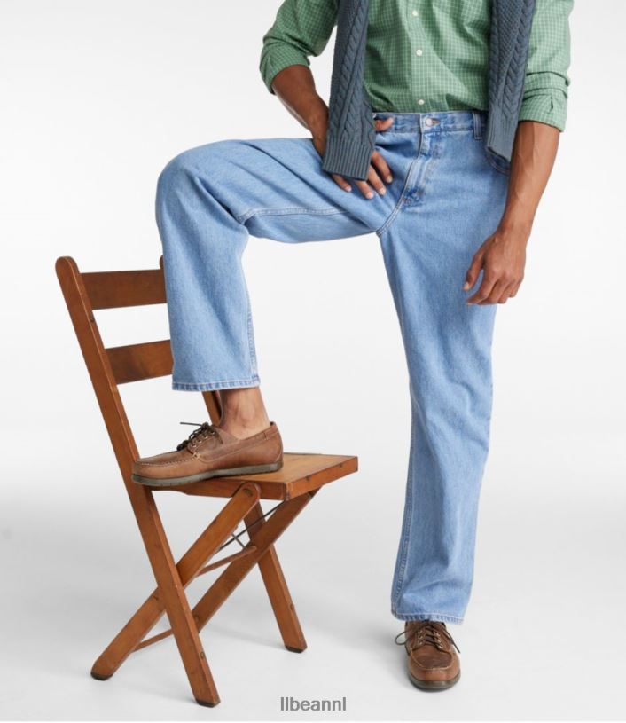 L.L.Bean x Double L Heren jeans grijze wassing kleding VT0645977