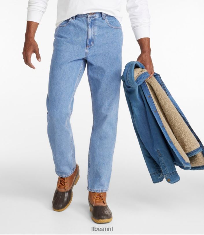 L.L.Bean x Double L Heren jeans vervaagde denim kleding VT064670