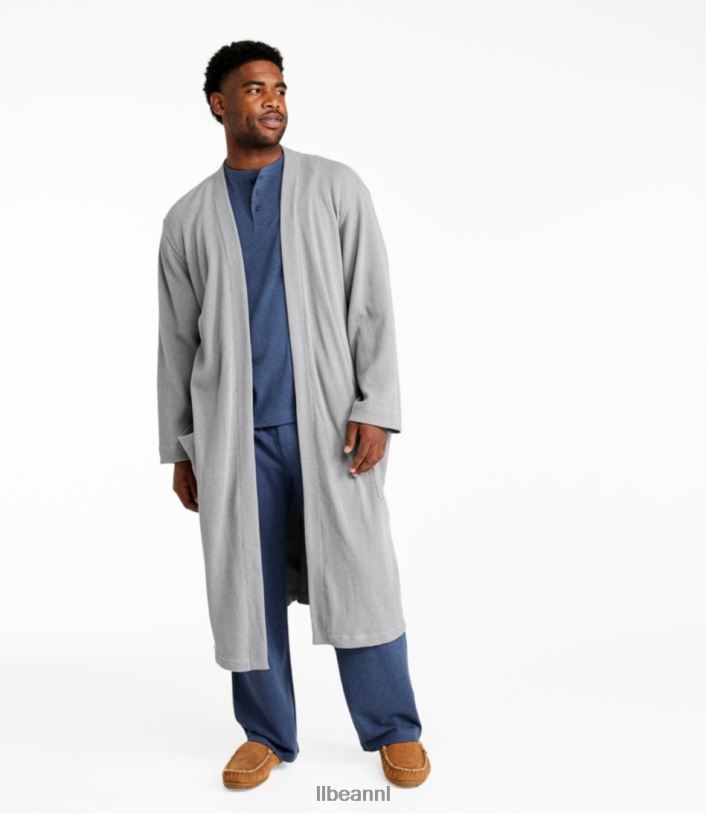 L.L.Bean Heren comfortabele wafeljas grijze heide kleding VT064325
