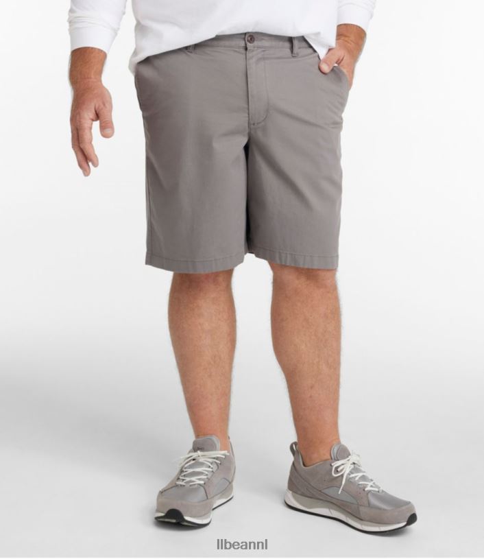 L.L.Bean Heren Lakewashed stretch kaki short antiek wit kleding VT0645749