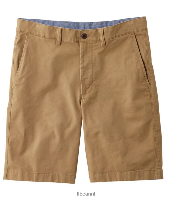 L.L.Bean Heren Lakewashed stretch kaki short erfgoed kaki kleding VT0646472