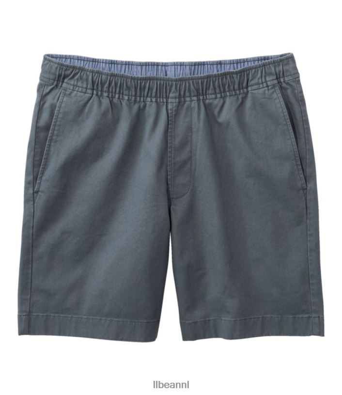 L.L.Bean Heren Lakewashed stretch kaki short stormgrijs kleding VT0643133