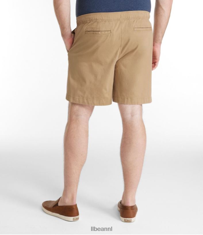 L.L.Bean Heren Lakewashed stretch kaki short stormgrijs kleding VT0643133
