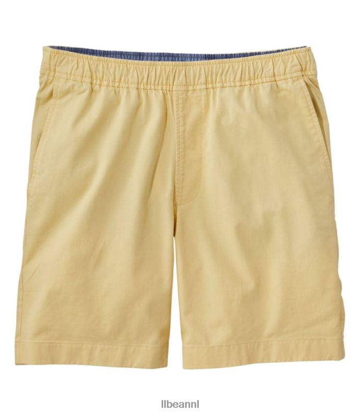 L.L.Bean Heren Lakewashed stretch kaki short zonlicht kleding VT064244